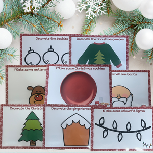 Festive Play dough Mat Set