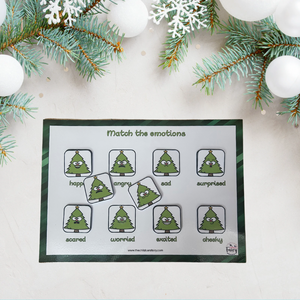 Christmas Tree Emotions Mat