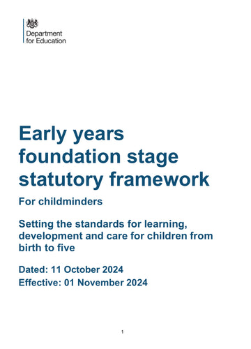 EYFS 2024 for Childminders