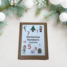 Load image into Gallery viewer, Christmas Numbers Flashcards