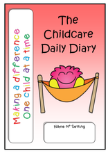 Load image into Gallery viewer, The Childcare Dairy